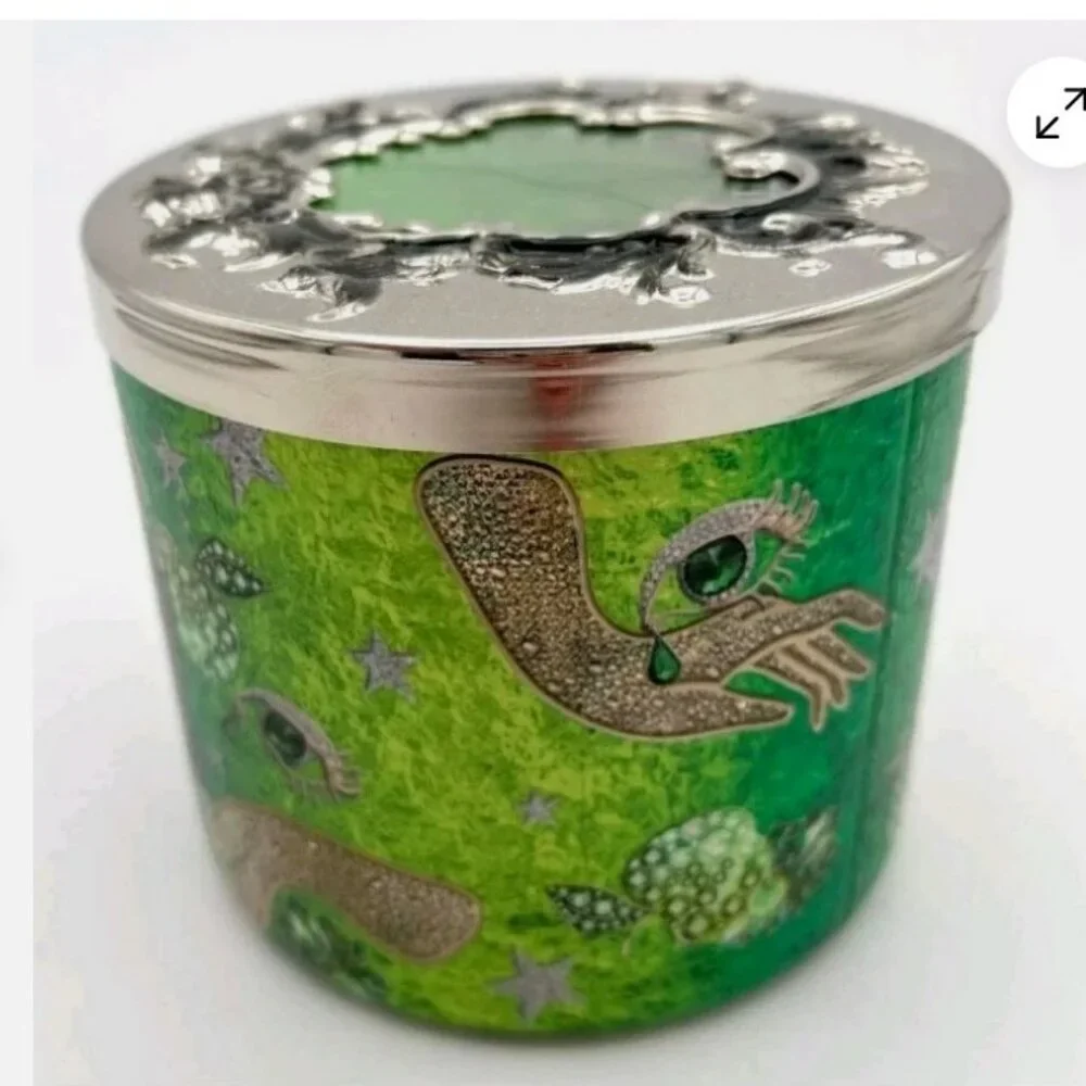 BBW Bath & Body Works Candy Apple Cauldron 3-Wick Candle Halloween - NWT - Picture 2 of 5